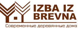 Логотип компании Изба из бревна